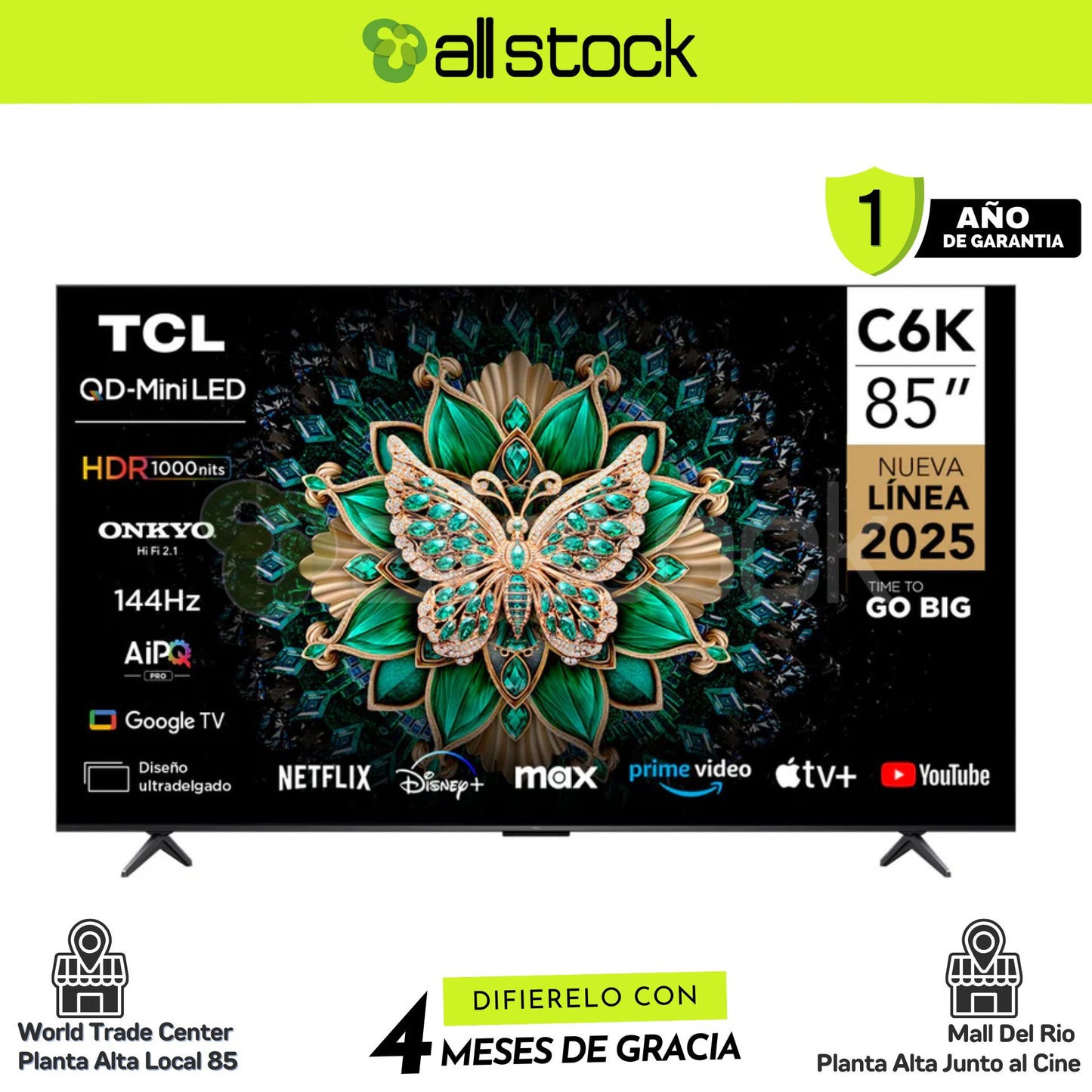 TCL QD Mini LED C6K 55"