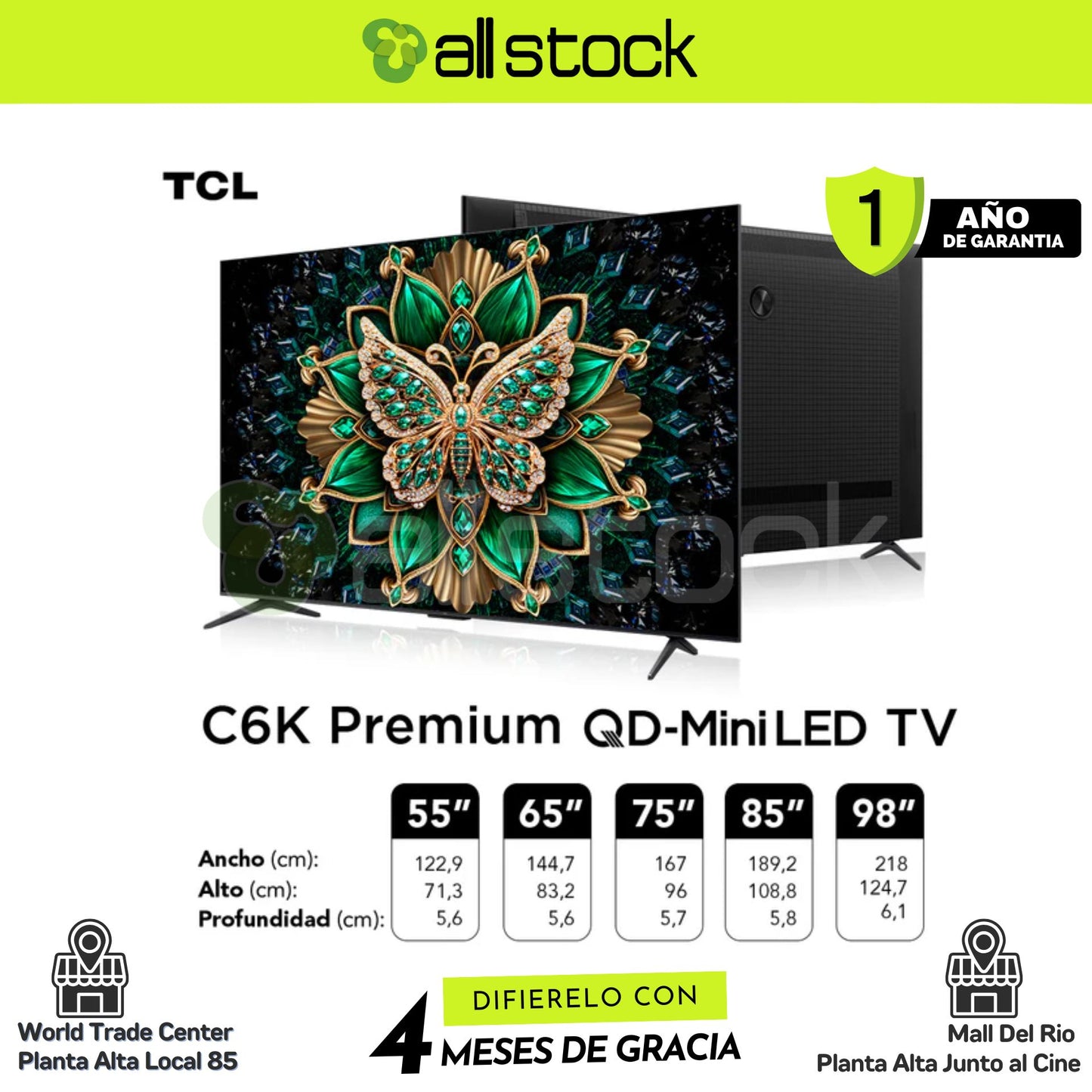 TCL QD Mini LED C6K 55"