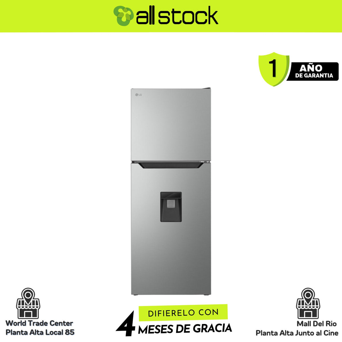 Refrigeradora LG GT29WPY — vista frontal cerrada