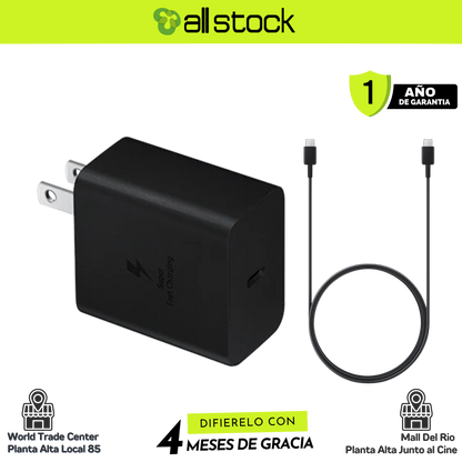 CARGADOR 45W + CABLE 1.8 MTS (ORIGINAL)