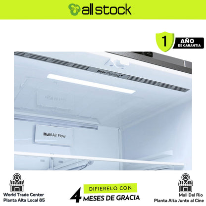 Refrigeradora LG GM78BGP — detalle de ventilación e iluminación