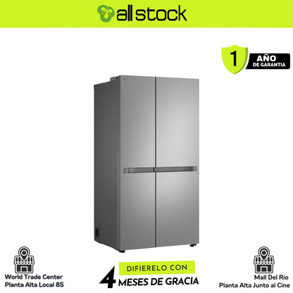 Refrigeradora LG VS25BJNK — vista lateral en perspectiva