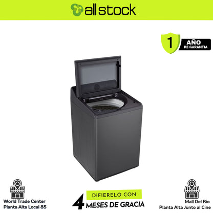 Lavadora LG WT25PBTX6, vista lateral con tapa abierta