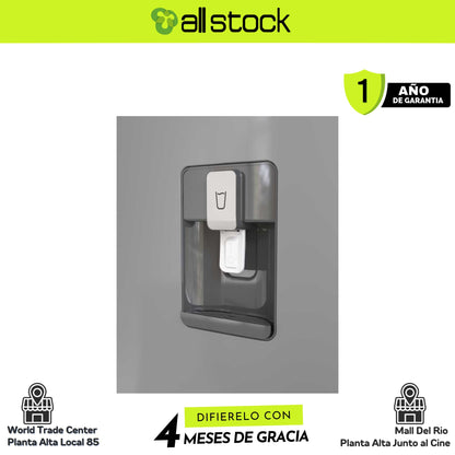 Refrigeradora Whirlpool WRW32CKTWW — detalle exterior del dispensador