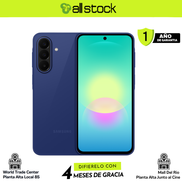Samsung Galaxy A27 5G Blue frontal y trasera