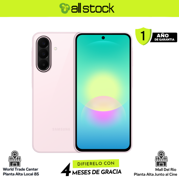 Samsung Galaxy A27 5G Light Pink frontal y trasera