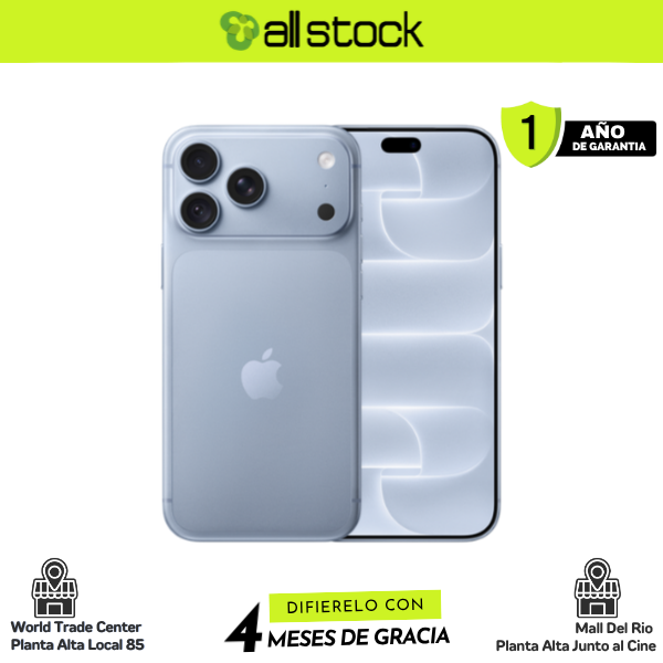 iPhone 18 Pro Max Glacier, imagen de producto AllStock con fondo blanco