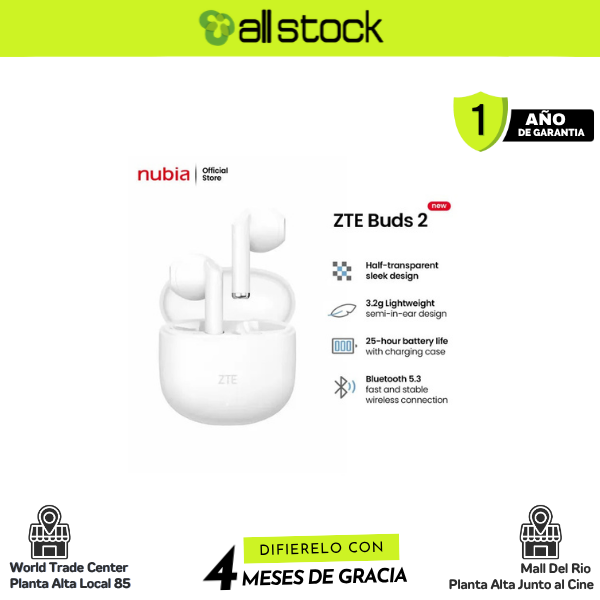 ztebuds2 White