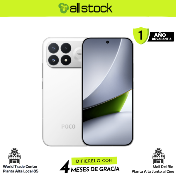 POCO F9 Pro White 12 GB + 512 GB - AllStock